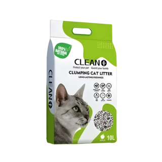 Clean Plus Clumping Cat Litter Apple 5L